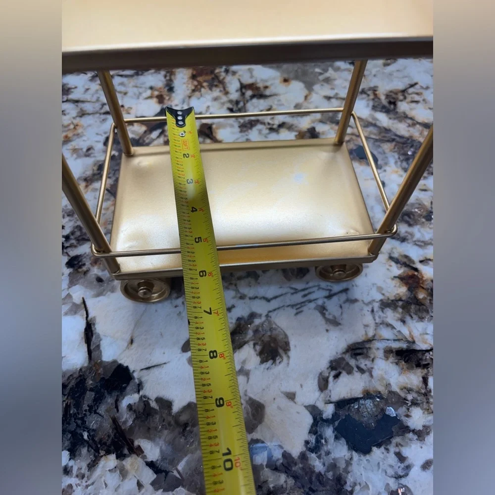 Gold Miniature Bar Cart
